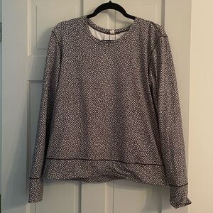 Euc Lululemon abstract dot pullover long sleeve workout top size 10